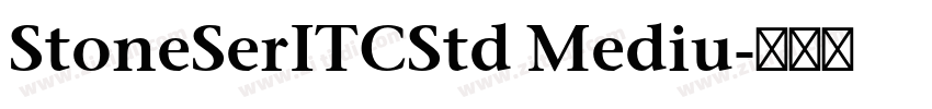 StoneSerITCStd Mediu字体转换